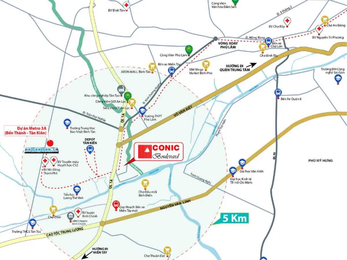 Vị trí Conic Boulevard 2